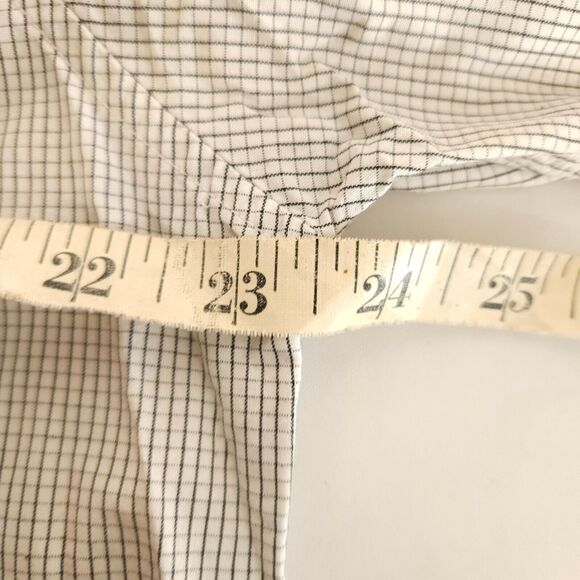 NWOT Five Four Club Mens XL White Gray Plaid Long Sleeve Button Up Down Shirt - Picture 5 of 7